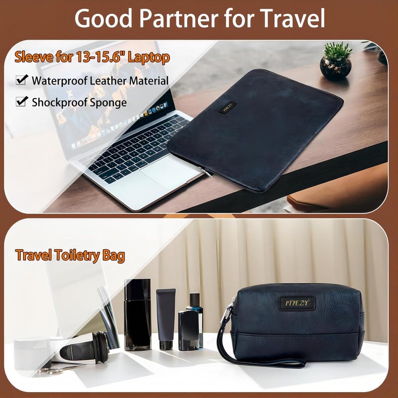 ITIEZY Garment Bag for Travel, Convertible Carry on Garment Duffel Bag for Men 3Pcs Weekender Bag 2 in 1 Hanging Suitcase Suit Bag - Image 3